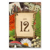 魅力的ウッドラ素朴ンドの自然インスパイア写真 テーブルナンバー (正面)