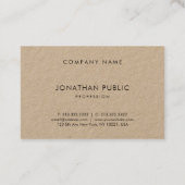 魅力的エレガントモダンで優雅な会社の平原 名刺 (裏面)