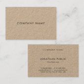 魅力的エレガントモダンで優雅な会社の平原 名刺 (正面/裏面)