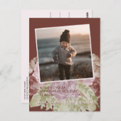 魅力的カラフルクラシックフローラ季節のごあいさつ ポストカード (正面/裏面)