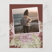 魅力的カラフルクラシックフローラ季節のごあいさつ ポストカード (正面)