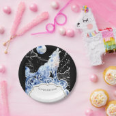 魅力的キッズウルフ誕生日 ペーパープレート (パーティー)