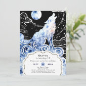 魅力的キッズウルフ誕生日 招待状 (スタンド正面)