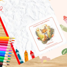 魅力的キツネインザフォレスト蔵書票