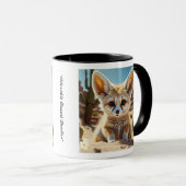 「魅力的キツネプリント」 マグカップ (正面右)