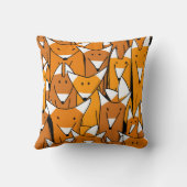 魅力的キツネ科よくはしゃぐ：動物型 クッション (裏面)