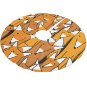 魅力的キツネ科よくはしゃぐ：動物型 ブラッシュドポリエステルツリースカート (アングル)