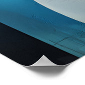 魅力的キツネ – キュービストエレガンスで冬のスカーフ ポスター (角)