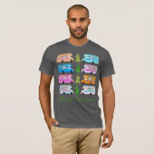 魅力的クリスマスキャンパーレトロモーターホームRVクリスマス Tシャツ (正面フル)