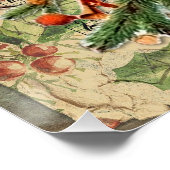 魅力的クリスマスツリーイラストレーション ポスター (コーナー)