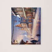 魅力的クリスマス村の冬のワンダーランドの夜 ジグソーパズル (縦)