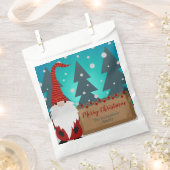 魅力的クリスマス格言雪の冬の風景 フェイバーバッグ (クリップ留めされた状態)