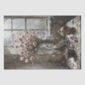 魅力的コテージウィンドウの配置 – Decopage - 薄葉紙 (正面)