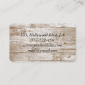 魅力的コンテンポラリー木の質感離れ 名刺 (裏面)