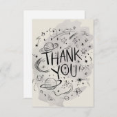 魅力的シンプルシックシテラス サンキューカード (正面/裏面)