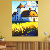 魅力的シンプル寿命 キャンバスプリント (インサイチュ (リビング))