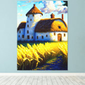 魅力的シンプル寿命 キャンバスプリント (インサイチュ (ウッドフロア))