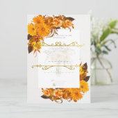 魅力的シンプル結婚式招待状 招待状 (スタンド正面)