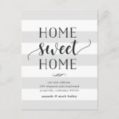 魅力的ストライプ |お知らせ 案内ポストカード (正面)