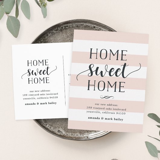 魅力的ストライプ |お知らせ 案内ポストカード