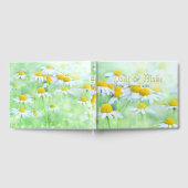 魅力的デイジー、スクリプトフォント ゲストブック (全面)