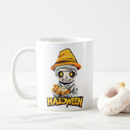 魅力的ハロウィーンミイラデザインかわいい不気味と コーヒーマグカップ