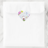 魅力的ハートバルーン付きカラフルラディバグ ハートシール (バッグ)