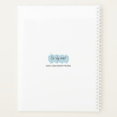 魅力的ハートバルーン付きカラフルラディバグ プランナー手帳 (裏面)