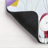 魅力的ハートバルーン付きカラフルラディバグ マウスパッド (コーナー)