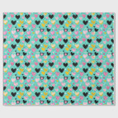 魅力的ハート包装紙 ラッピングペーパー (フラット)