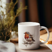 魅力的バックヤードロビン コーヒーマグカップ