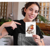 魅力的バックヤードロビン ポストカード