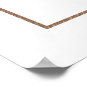 魅力的バラカードとギフト結婚の表記号 ポスター (角)