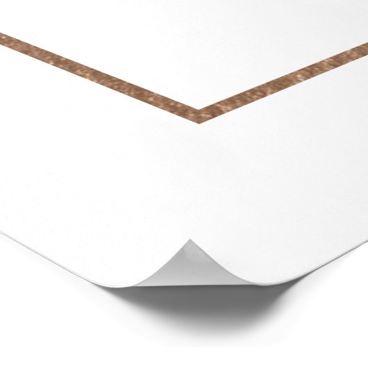 魅力的バラカードとギフト結婚の表記号 ポスター (角)