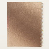 魅力的バラヴィンテージダスティピンク結婚クの計画 プランナー手帳 (裏面)