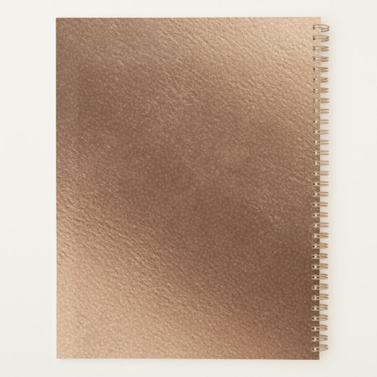 魅力的バラヴィンテージダスティピンク結婚クの計画 プランナー手帳 (裏面)