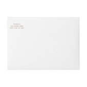 魅力的バラヴィンテージバラ金ゴールドモノグラ結婚ムの ラップアラウンドラベル (正面)