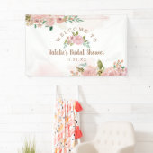 魅力的バラヴィンテージフローラブライダルシャワーへようこそ 横断幕 (インサイチュ)