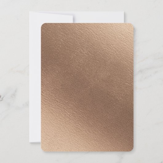 魅力的バラヴィンテージフローラ六角結婚フレーム 招待状 (裏面)