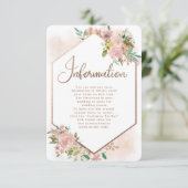 魅力的バラヴィンテージ結婚フローラ情報 エンクロージャーカード (スタンド正面)