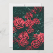 魅力的バレンタインデーパーティー | ハートとバラ 招待状 (裏面)