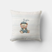 魅力的パーソナライズされた熊 クッション (正面)