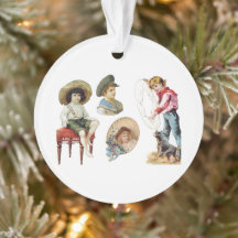 魅力的ビクトリアン子・犬コラージュ