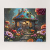 魅力的ファンタジーコテージイラストレーション ジグソーパズル (横)