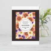 魅力的フローラ招待状 招待状 (スタンド正面)