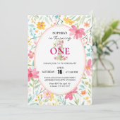 魅力的フローラ最初の誕生日 招待状 (スタンド正面)