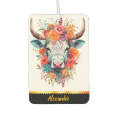 魅力的フローラ牛の空気清浄剤 カーエアーフレッシュナー (正面)