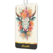 魅力的フローラ牛の空気清浄剤 カーエアーフレッシュナー (左)