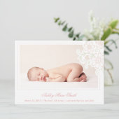 魅力的フローラ誕生発表 案内状 (スタンド正面)