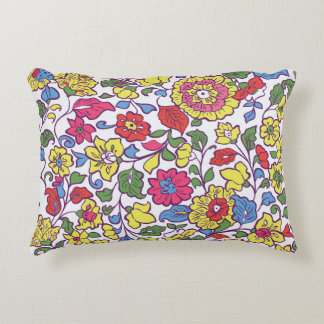 魅力的フローラ：シームレスなガーデンのテクスチャ アクセントクッション